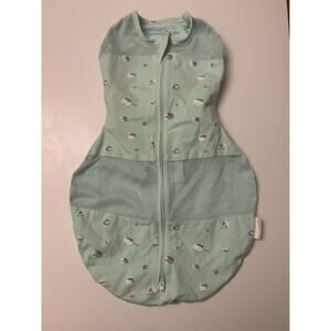 Happiest Baby Sleepea 5-Second Swaddle. Teal Small 0-2 months. 5-12 Lb EUC